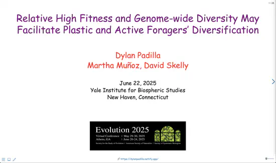 Evolution 2025 talk
